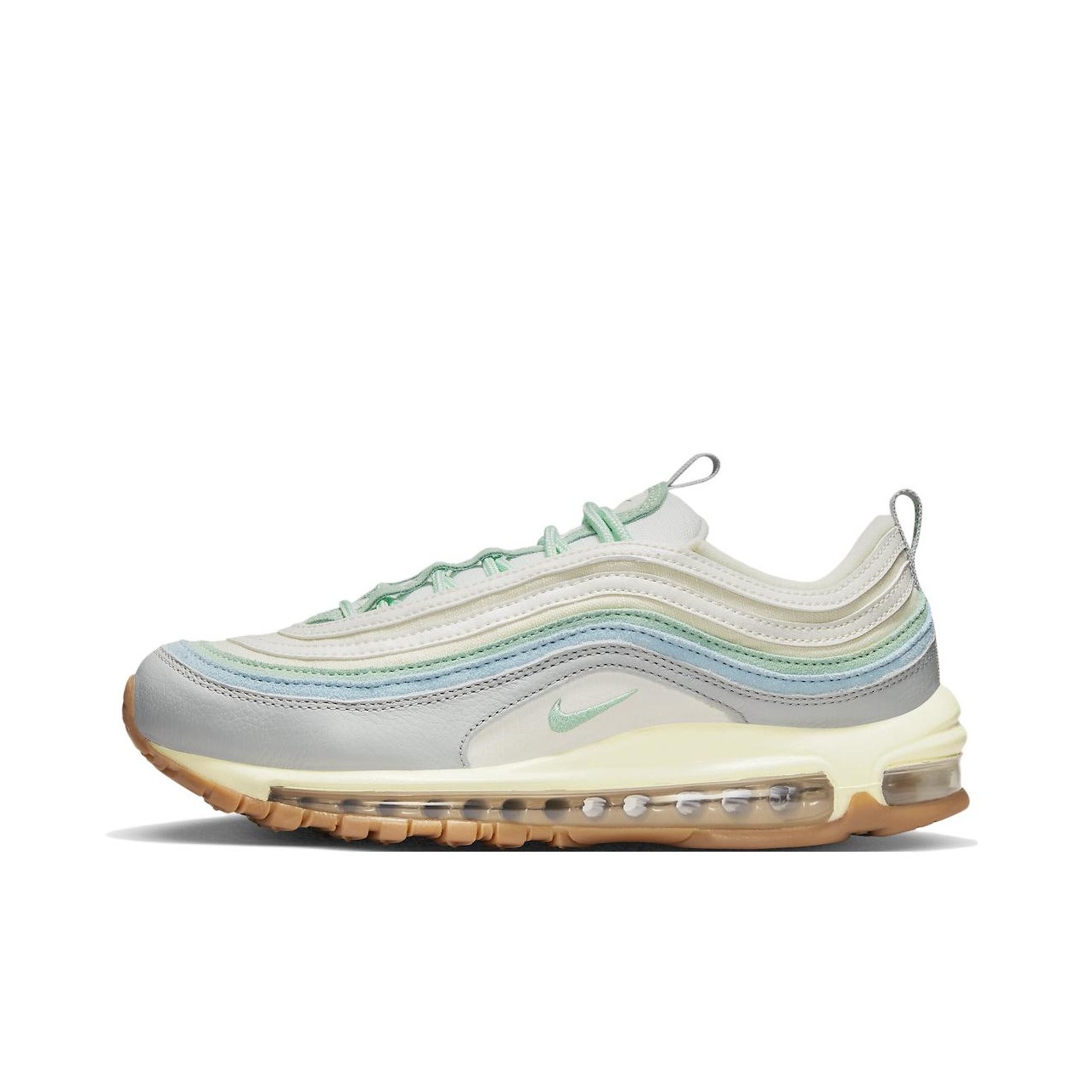 Men'S Shoes Green And White - Damskie buty do biegania Nike Air