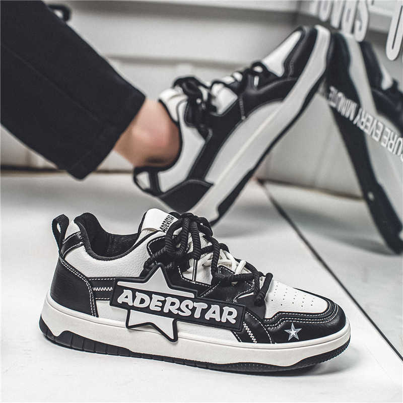 Men Shoes Red - Okrągłe noski, gumowa podeszwa, urocze sneakersy,