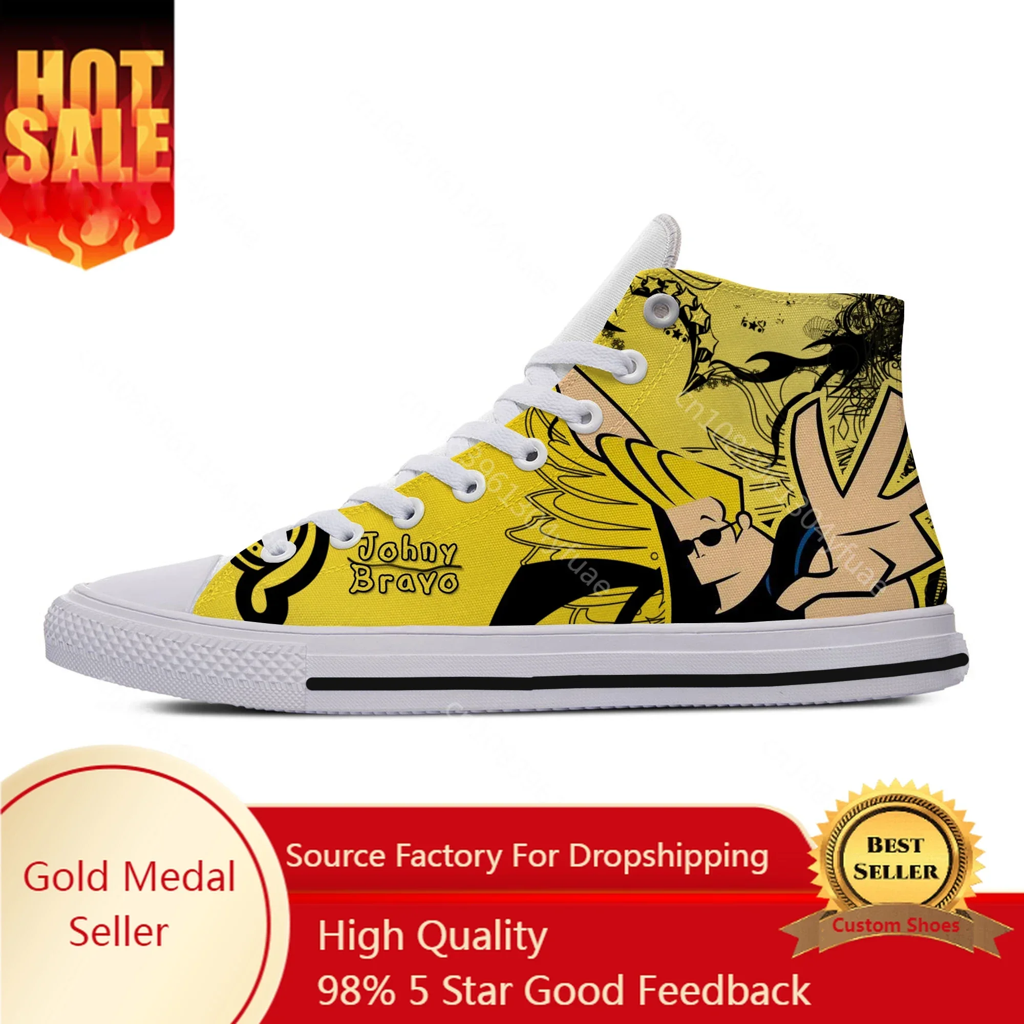 Men Shoes Red - Johnny Bravo Biceps Fitness Buty Czerwone