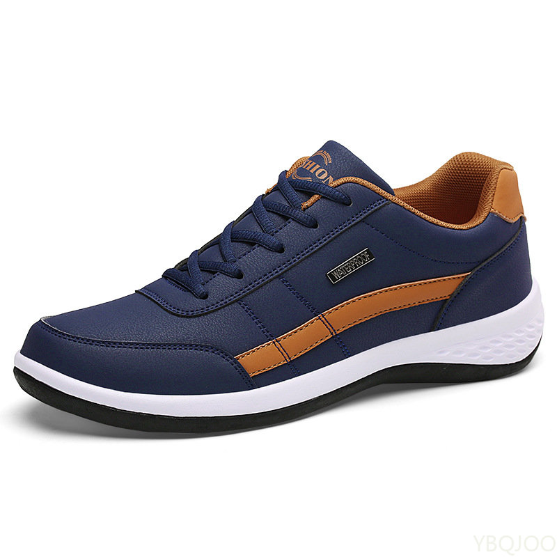 Men Shoes Vans - Buty skórzane męskie trampki Trend obuwie