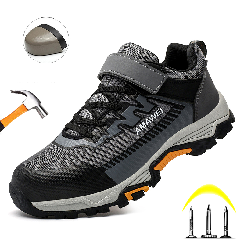 Work Boot Steel Toe - Męskie buty ochronne z metalowym noskiem,
