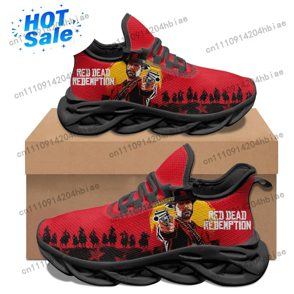 Men Shoes Red - Red Dead Redemption Trampki Męskie Damskie