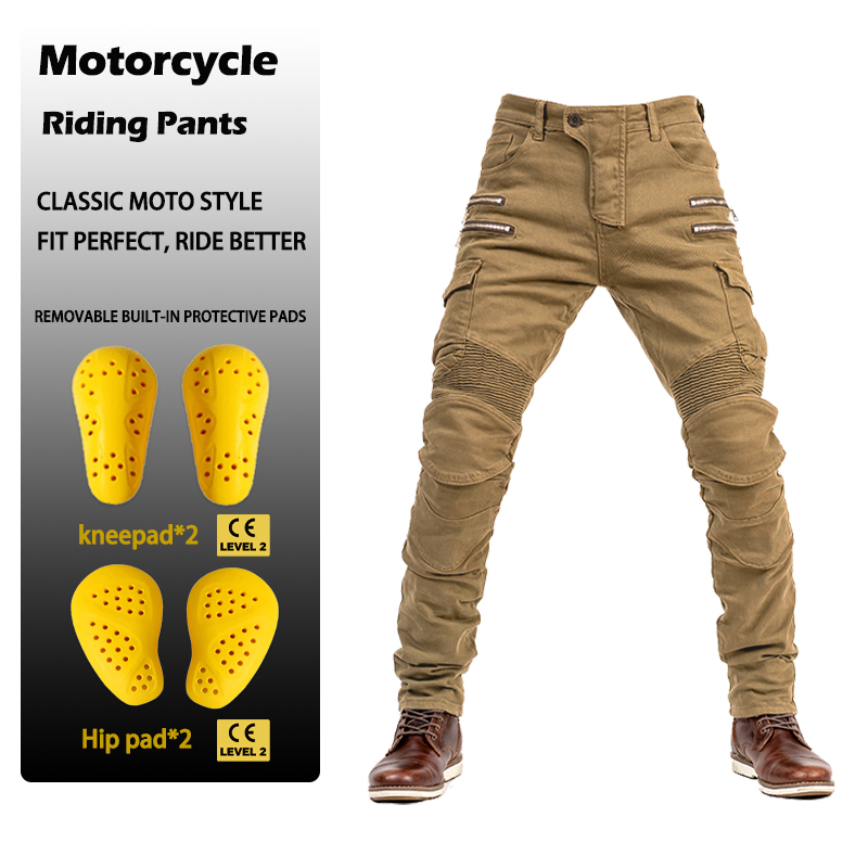 Men'S Shoes With Jeans - Męskie Damskie Dopasowane Jeansy Motocyklowe z
