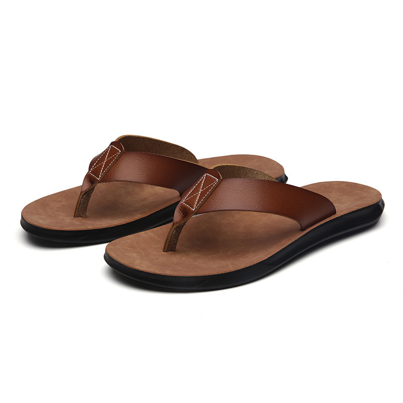 Men Shoes On - 38-47 Nowe włoskie skórzane klapki męskie,