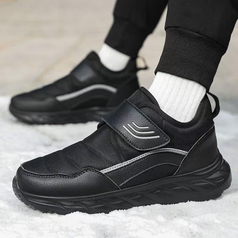 Men Shoes Velcro - Męskie zimowe buty śniegowce na rzepy,