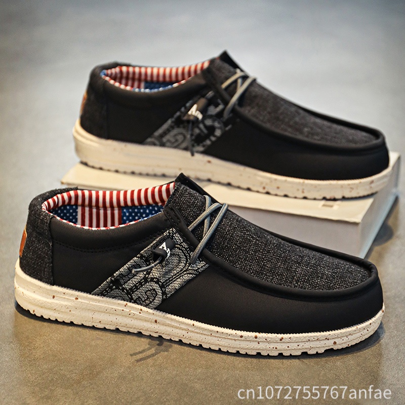 Men'S Shoes For Sale - Wyprzedaż! Niebiesko-czarne męskie mokasyny, modne, wygodne