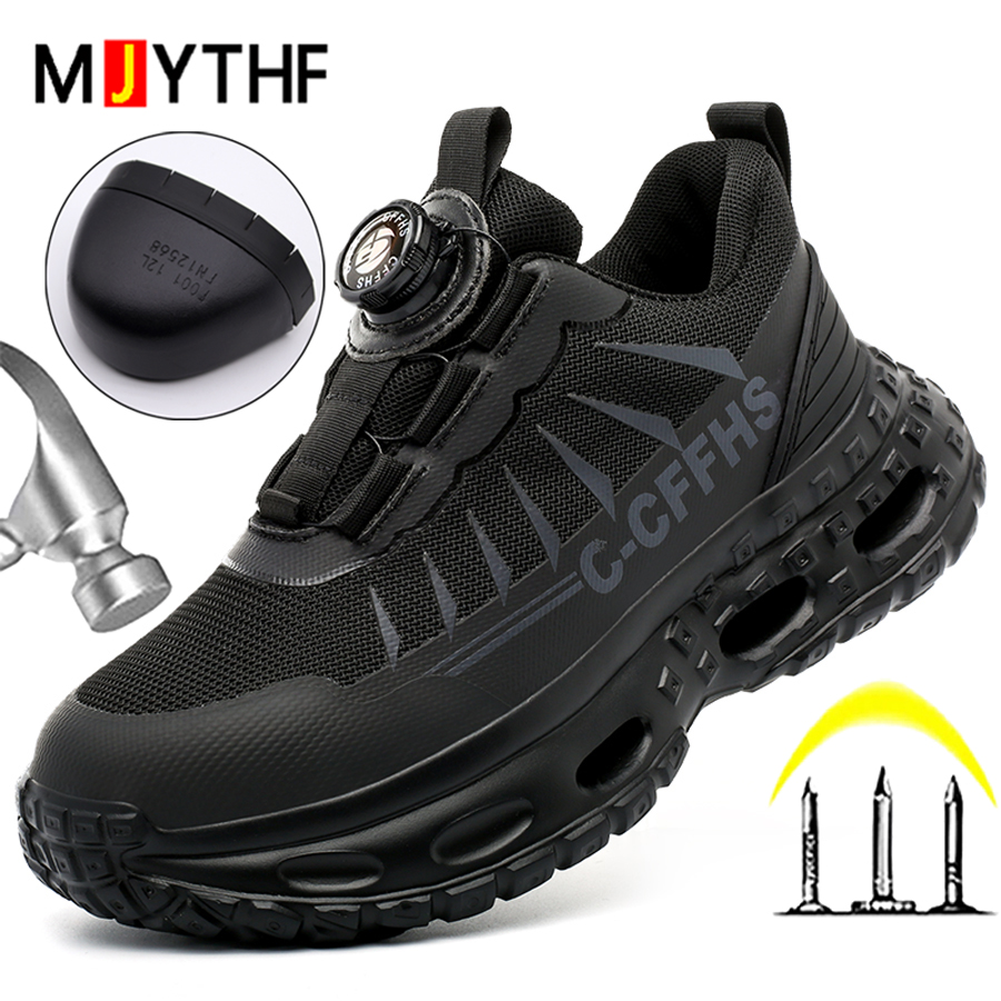 Work Boot Steel Toe - Buty robocze damskie z obrotowym zapięciem,