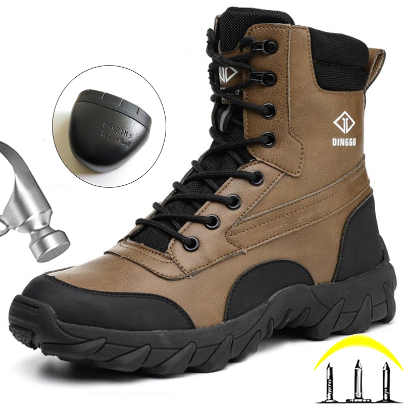 Work Boot Steel Toe - Wysokie męskie buty robocze wodoodporne z