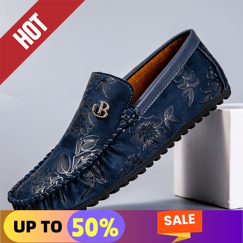 Men'S Shoes Qn - Męskie skórzane mokasyny rekreacyjne, wsuwane, miękkie,
