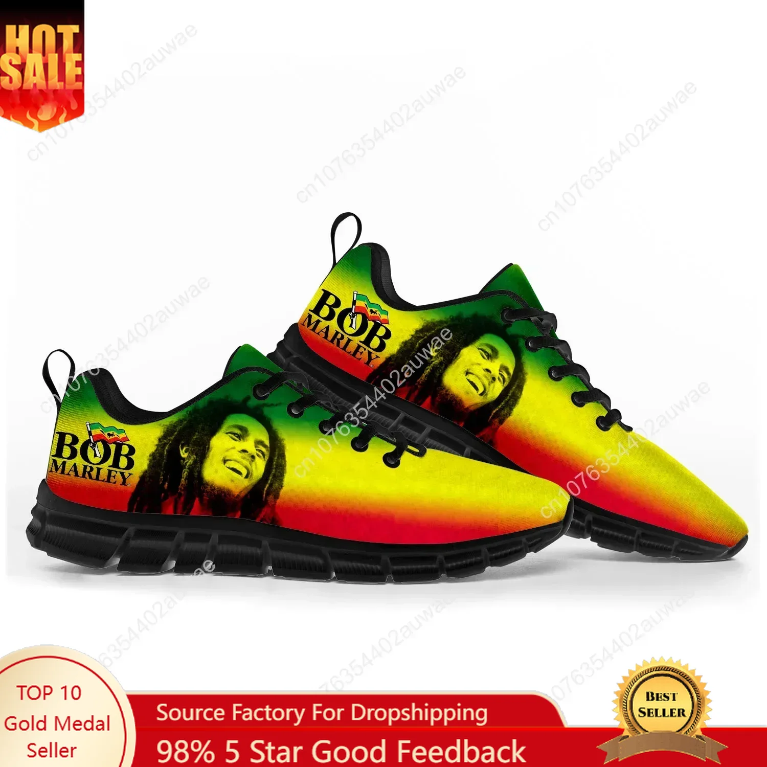 Men'S Shoes Qn - Bob Marley Reggae Rasta Muzyka Piosenkarz