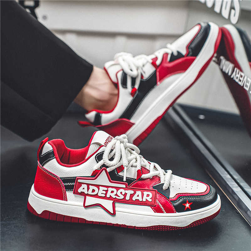 Okrągłe noski, gumowa podeszwa – Men Shoes Red recenzja i cena