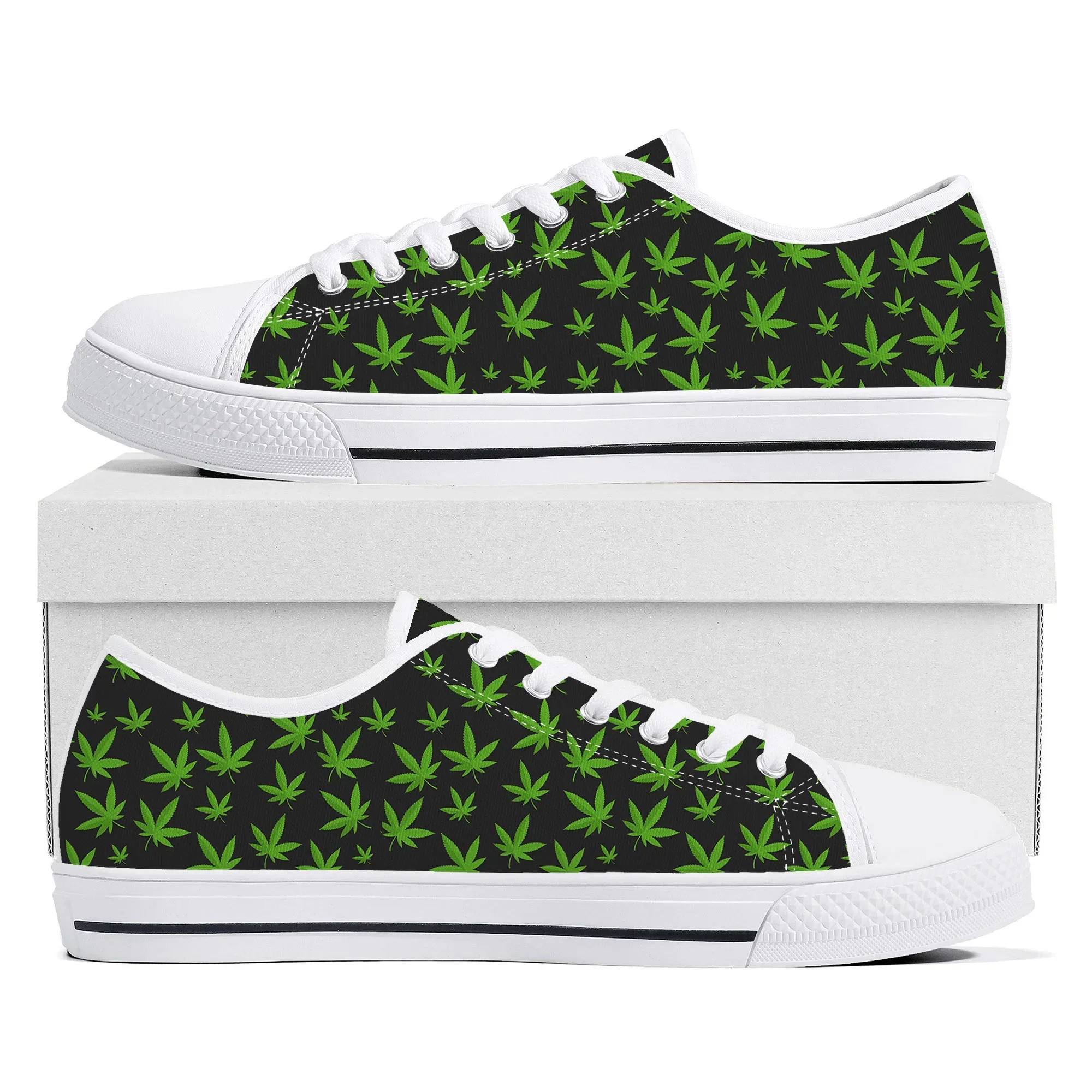 Liść Marihuany Rasta Czerwony  – Men Shoes Red recenzja i cena