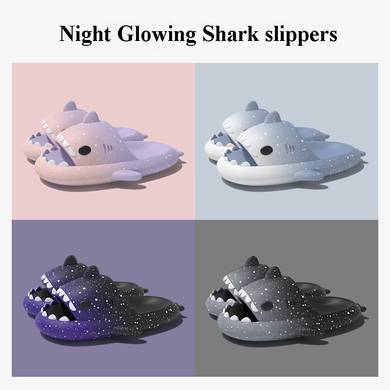 Cute Cartoon Shark kapcie dla  – Men Shoes On recenzja i cena
