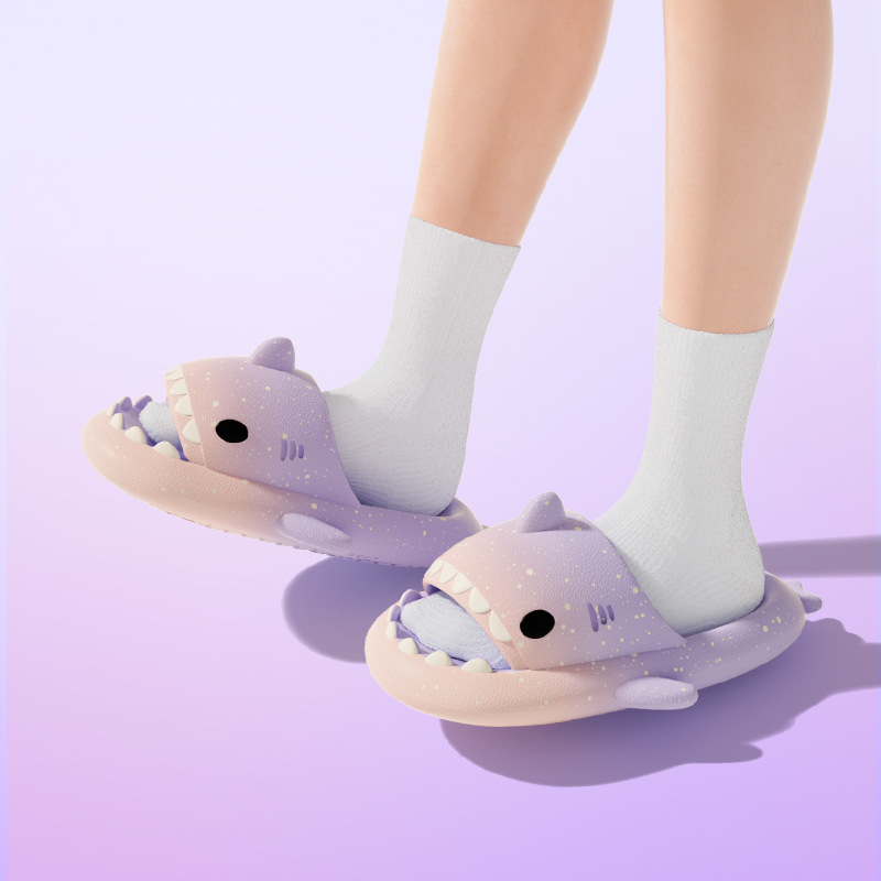 Cute Cartoon Shark kapcie dla  – Men Shoes On recenzja i cena