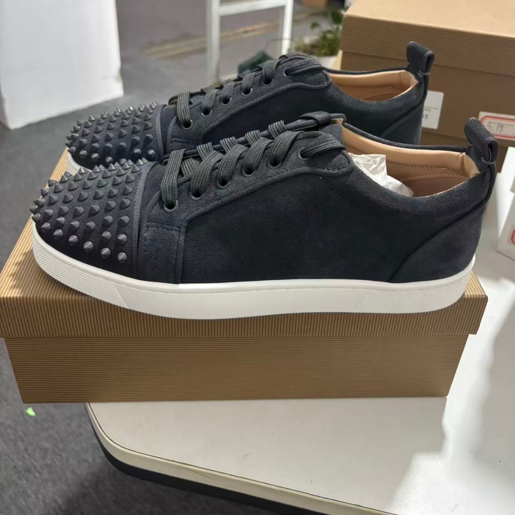 Szare flanelowe skórzane sneak – Men Shoes Red recenzja i cena
