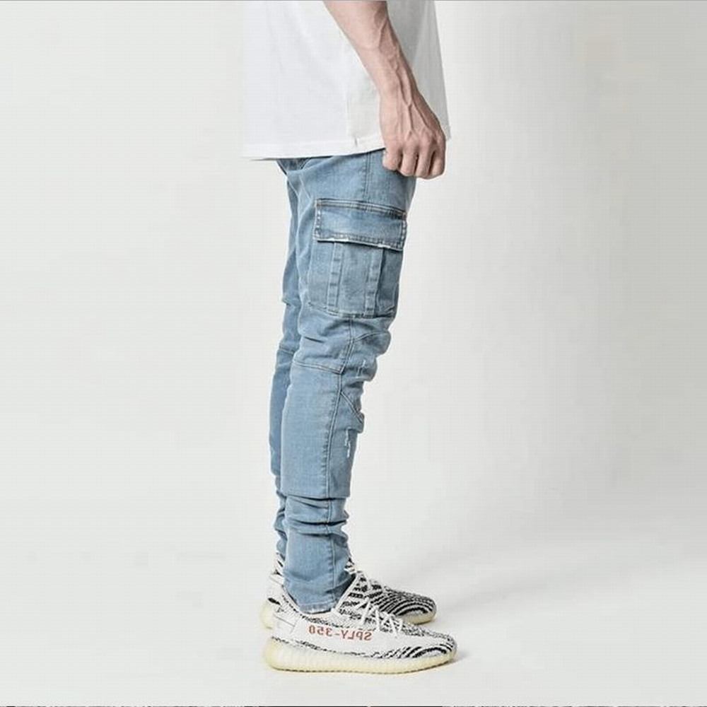 Street Elastic Jeans Men Denim – Men'S Shoes With Jeans recenzja i cena