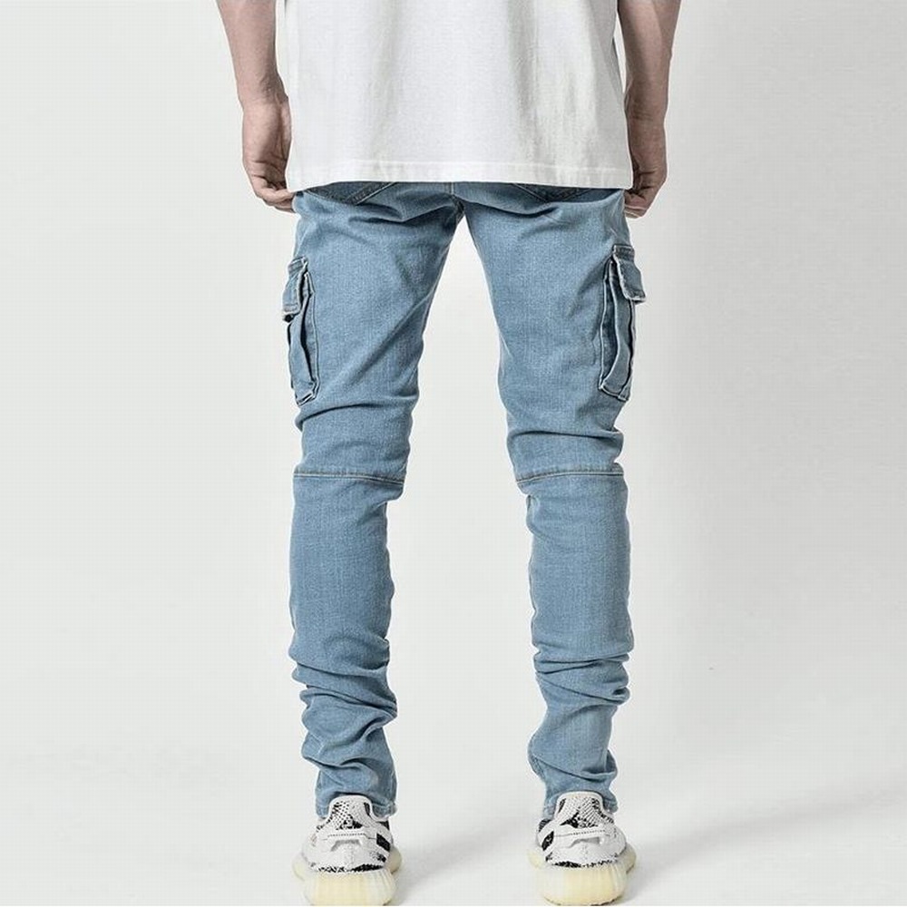 Street Elastic Jeans Men Denim – Men'S Shoes With Jeans recenzja i cena