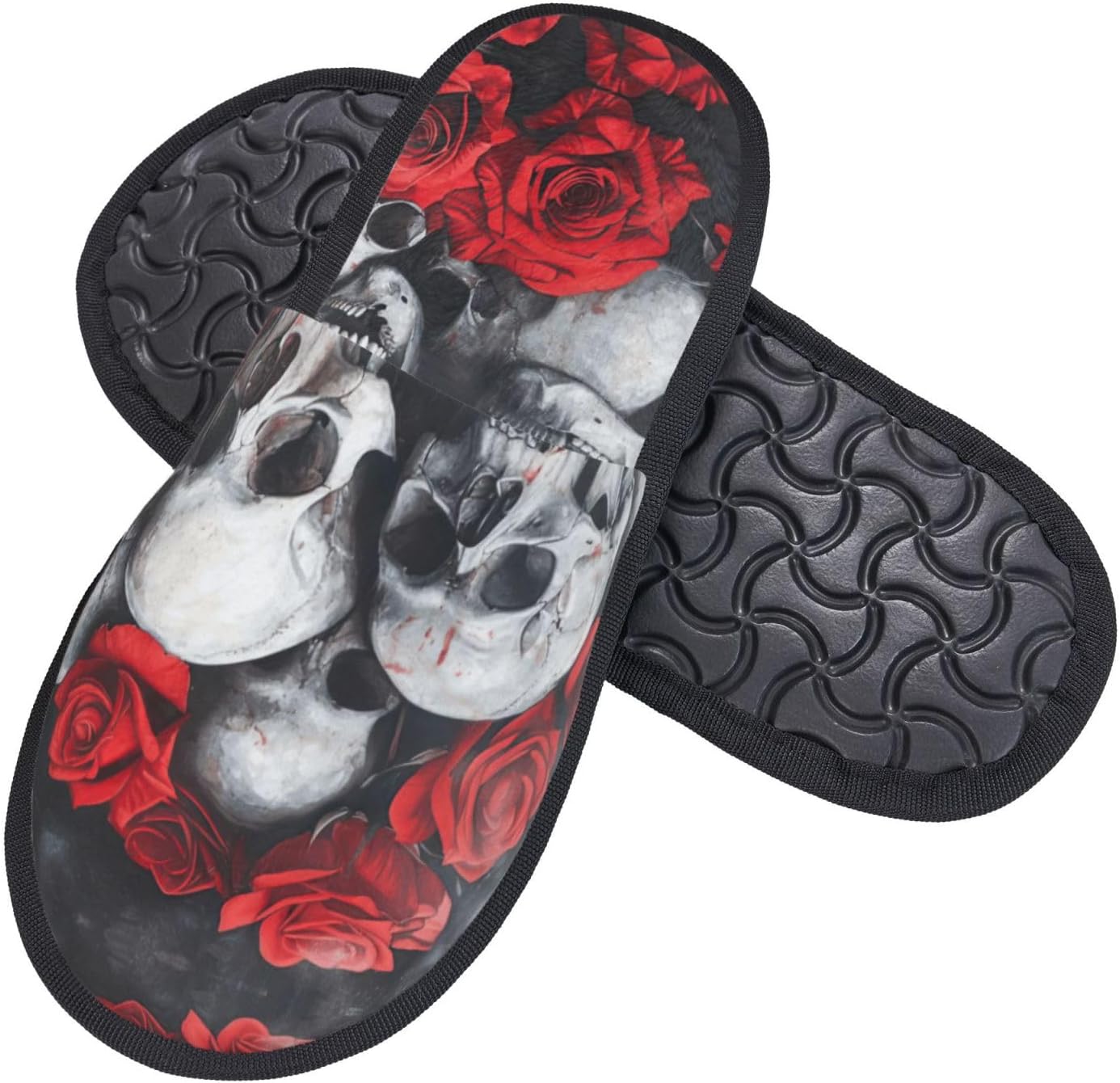 Kapcie z nadrukiem czaszki i c – Men Shoes Red recenzja i cena