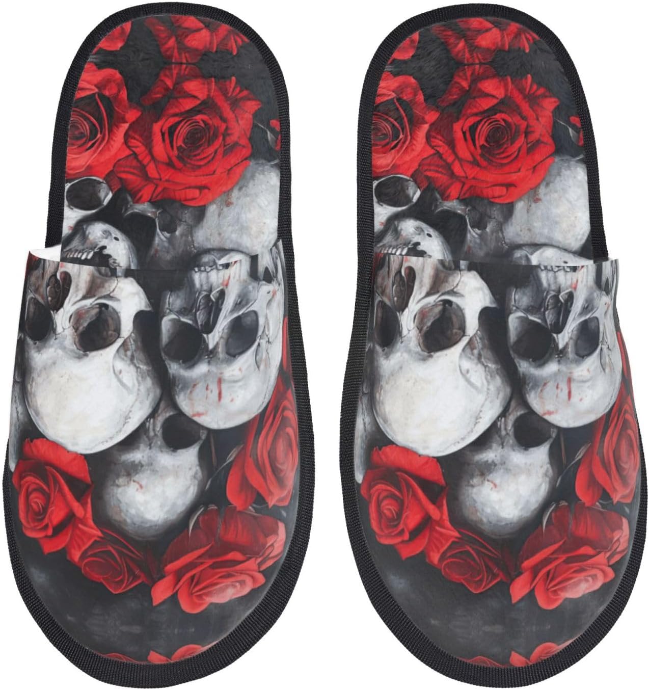 Kapcie z nadrukiem czaszki i c – Men Shoes Red recenzja i cena
