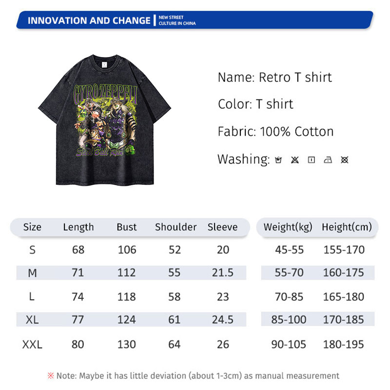 Bandai Anime JoJos T Shirt Vin – Men Shoes Japan recenzja i cena