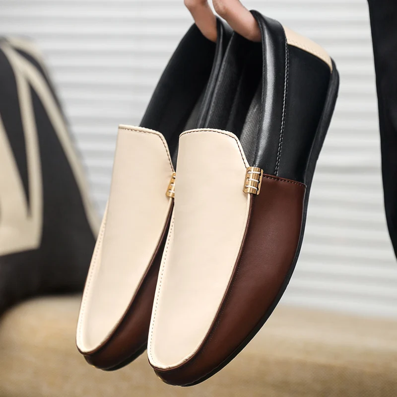 Modne skórzane mokasyny męskie – Men'S Shoes Qn recenzja i cena