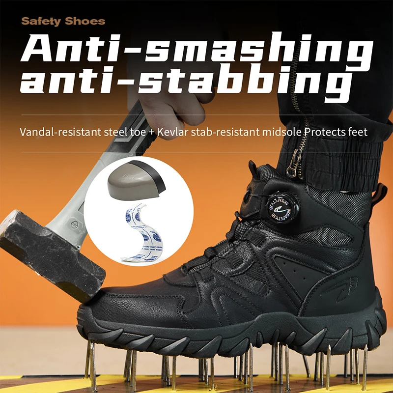 Nowe męskie buty robocze, anty – Work Boot Steel Toe recenzja i cena
