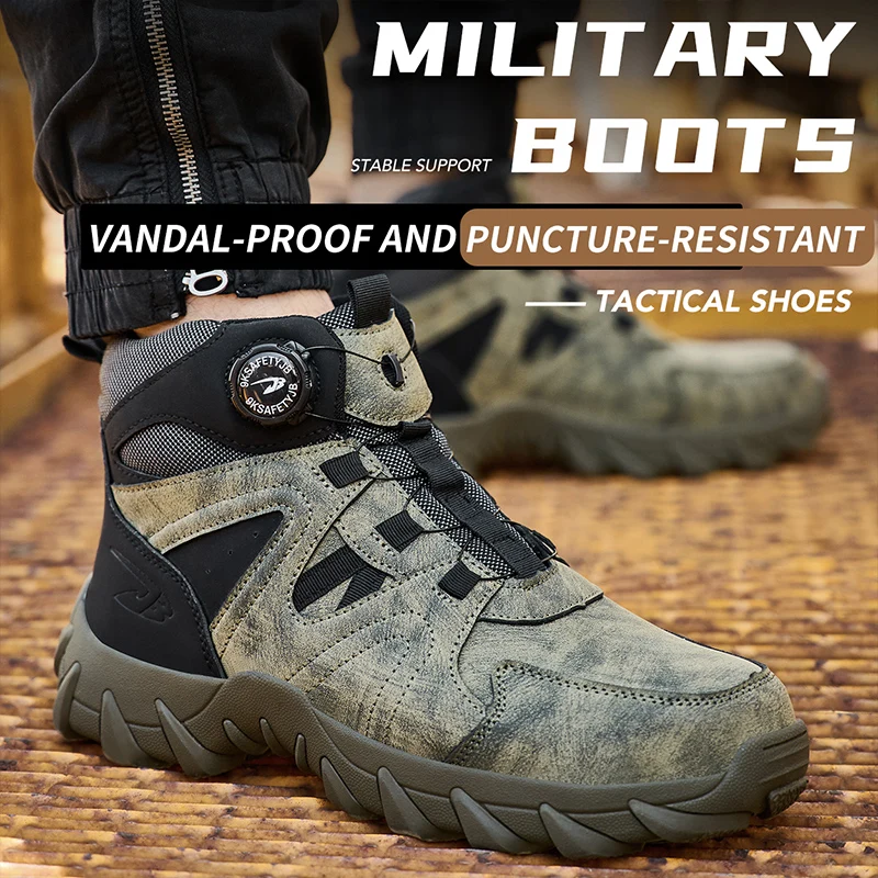 Nowe męskie buty robocze, anty – Work Boot Steel Toe recenzja i cena