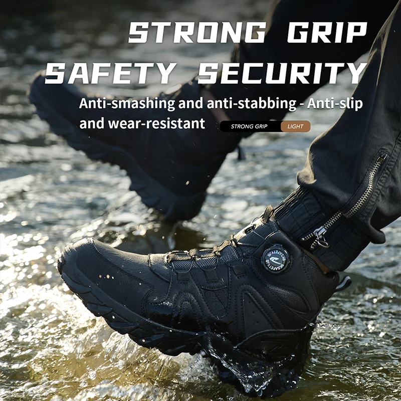 Nowe męskie buty robocze, anty – Work Boot Steel Toe recenzja i cena