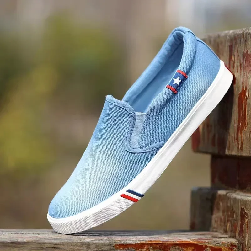 Denim męskie tenisówki wsuwane – Men Shoes Vans recenzja i cena