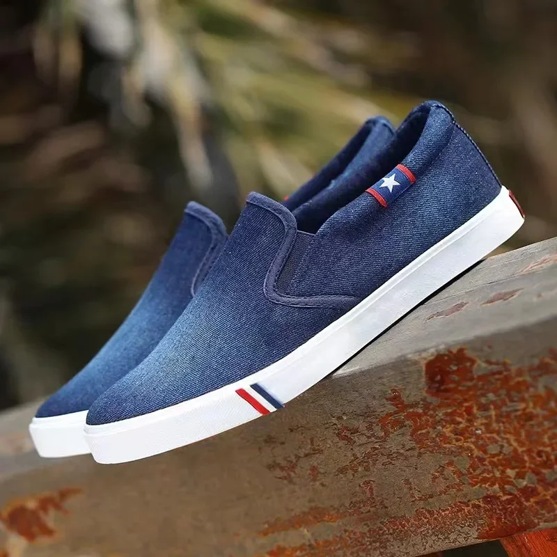 Denim męskie tenisówki wsuwane – Men Shoes Vans recenzja i cena