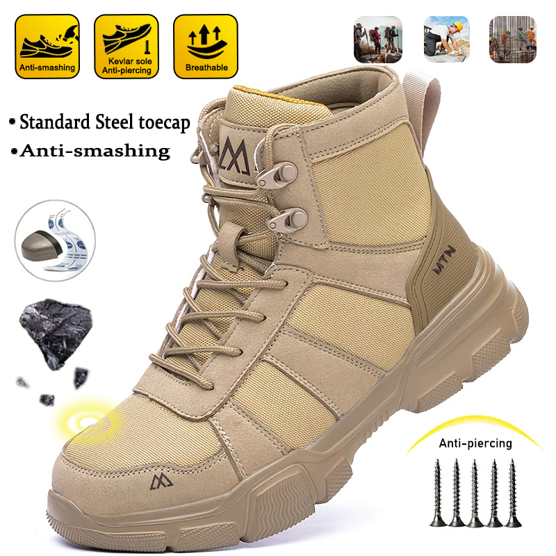 Męskie buty górnicze odporne n – Work Boot Steel Toe recenzja i cena