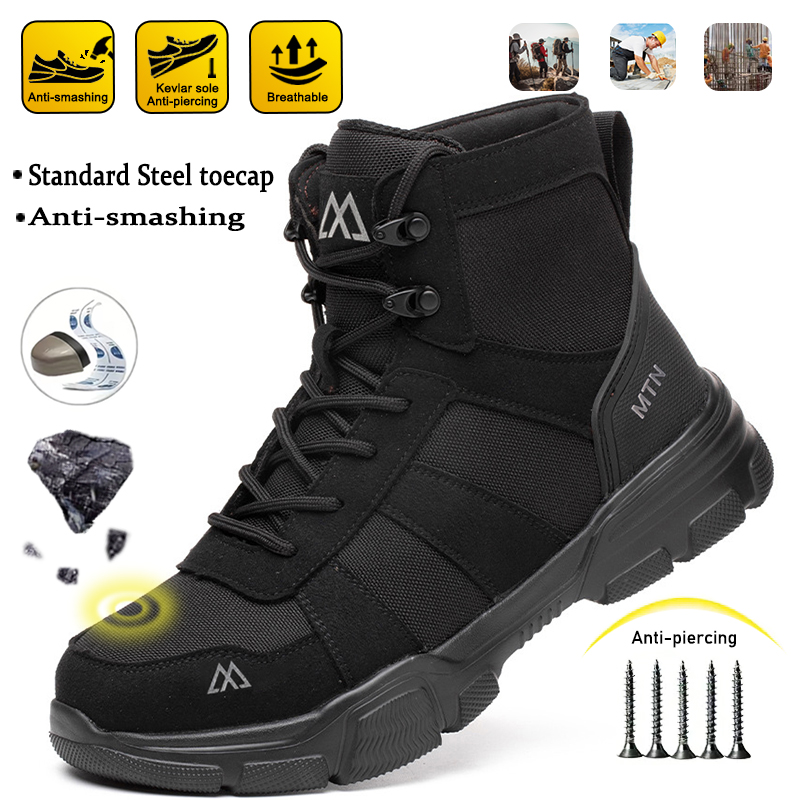 Męskie buty górnicze odporne n – Work Boot Steel Toe recenzja i cena