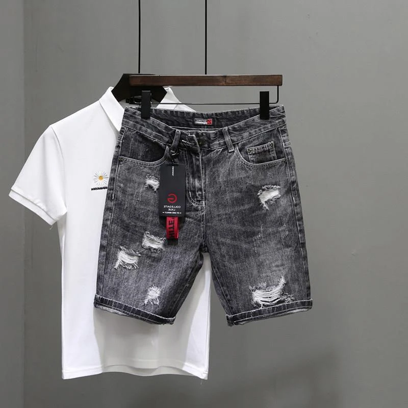 Męskie krótkie dżinsy Spodnie  – Men'S Shoes With Jeans recenzja i cena
